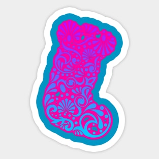 Festive Christmas Stocking Sticker